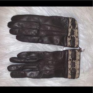 COACH Leather Gloves
